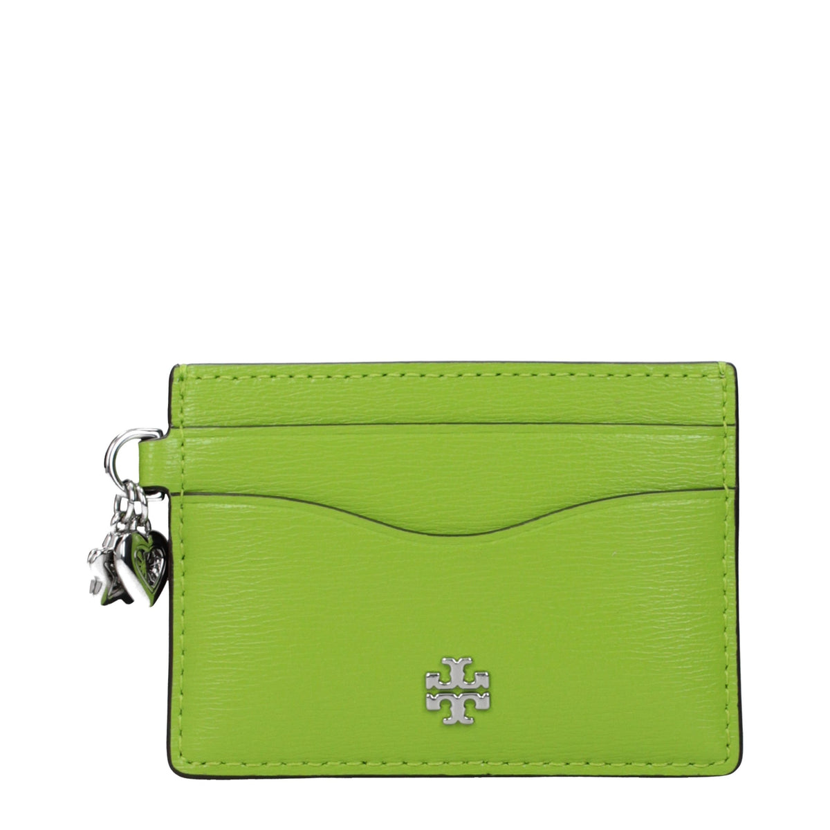 Tory Burch Green Leather Cardholder - Eljoys Fashion 