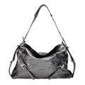 Givenchy Gray Leather Shoulder Bag - Eljoys Fashion 