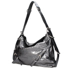 Givenchy Gray Leather Shoulder Bag - Eljoys Fashion 