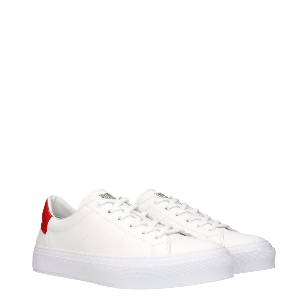Givenchy White Leather Low Top Sneakers - Eljoys Fashion 