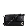 Karl Lagerfeld Black Polyethylene Shoulder Bag - Eljoys Fashion 