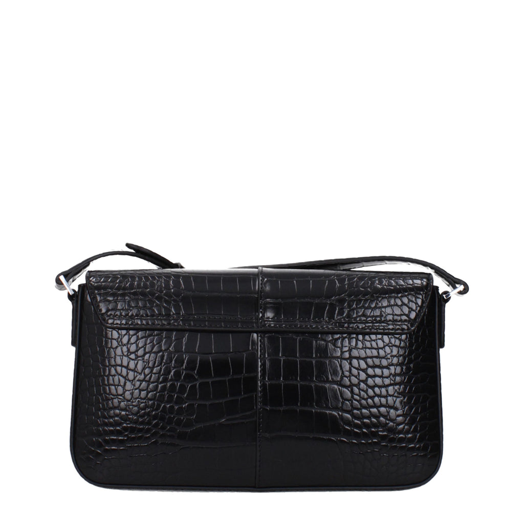 Karl Lagerfeld Black Polyethylene Shoulder Bag - Eljoys Fashion 