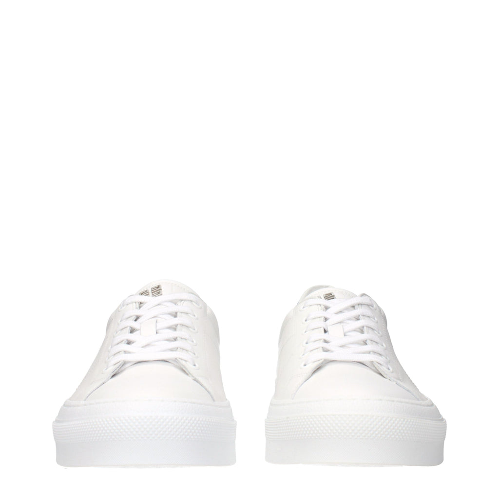 Givenchy White Leather Low Top Sneakers - Eljoys Fashion 