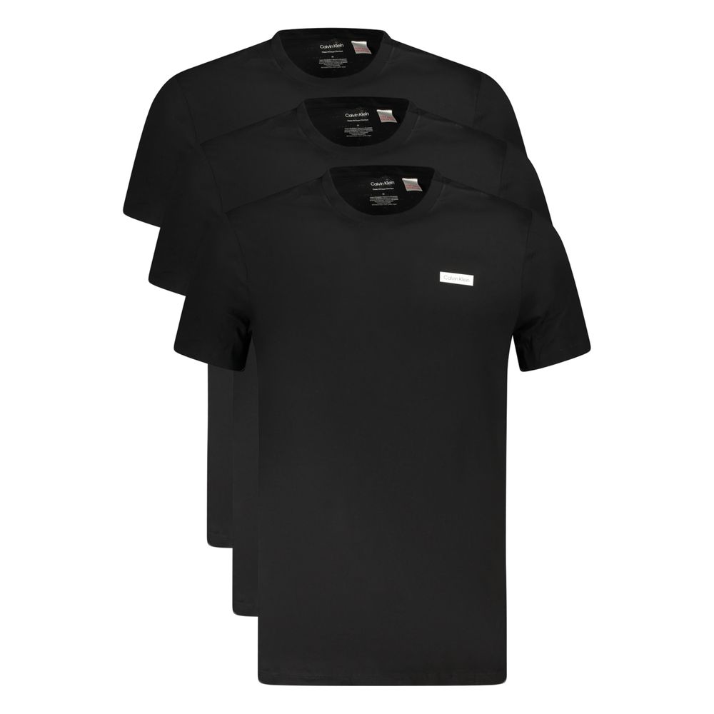 Calvin Klein Black Cotton Men's Undershirt - Eljoys Fashion 