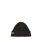 Prada Brown Wool Oves Aries Beanie - Eljoys Fashion 