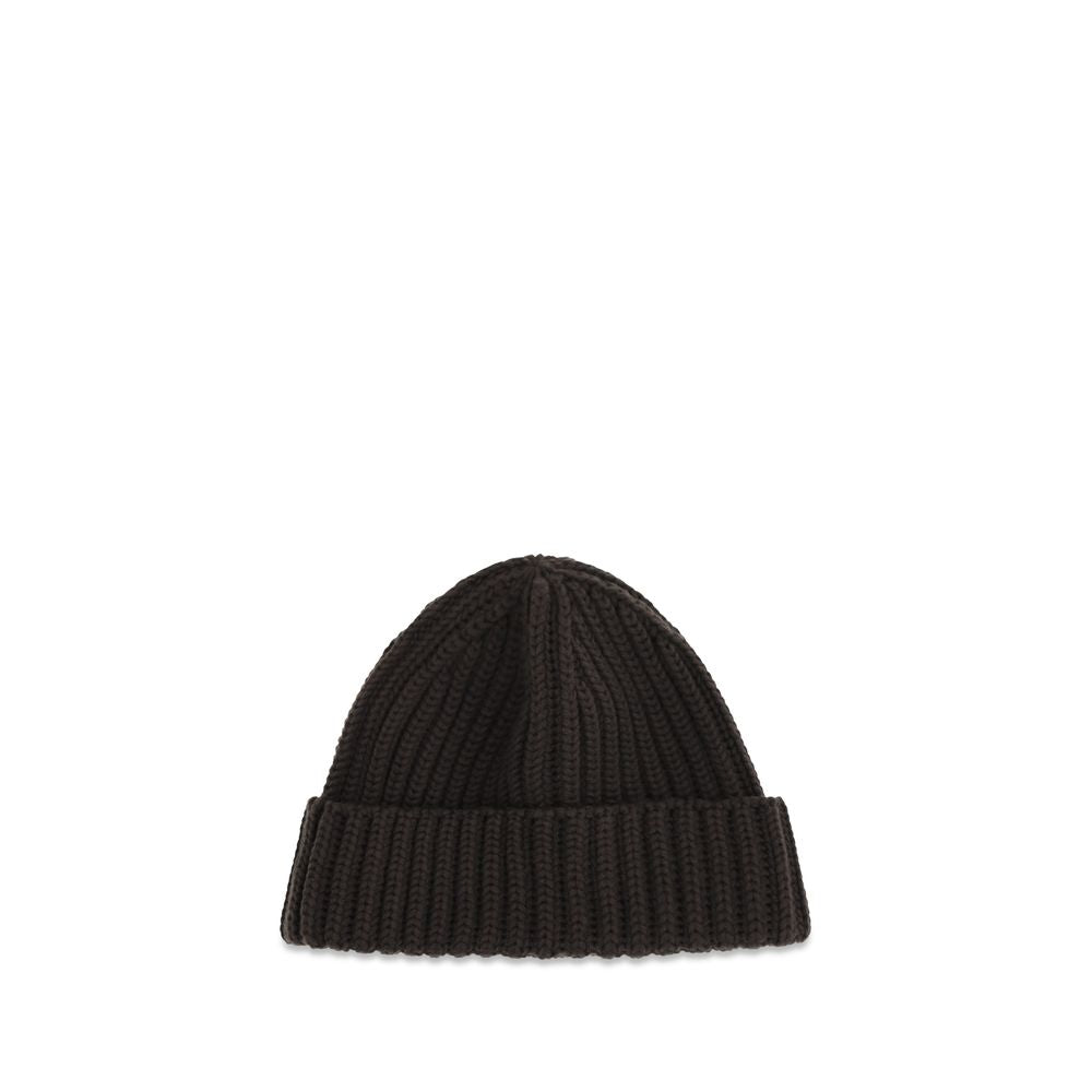 Prada Brown Wool Oves Aries Beanie - Eljoys Fashion 
