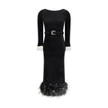 Self-Portrait Black Viscose Cocktail Dress