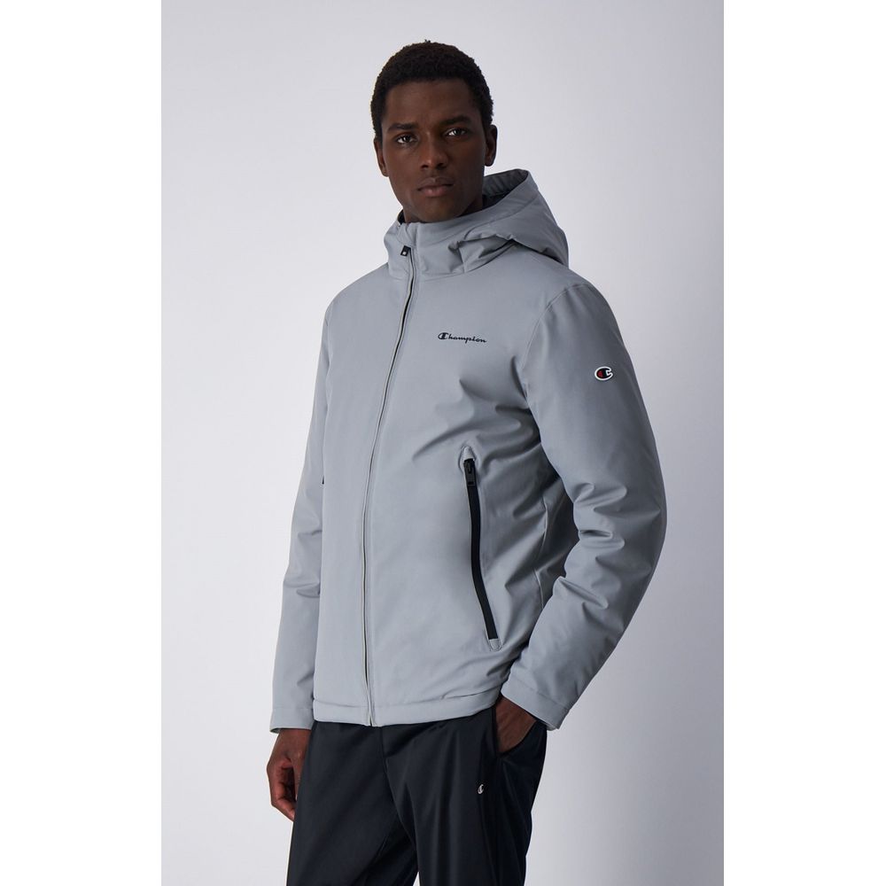 Champion Gray Polyamide Parka - Eljoys Fashion 