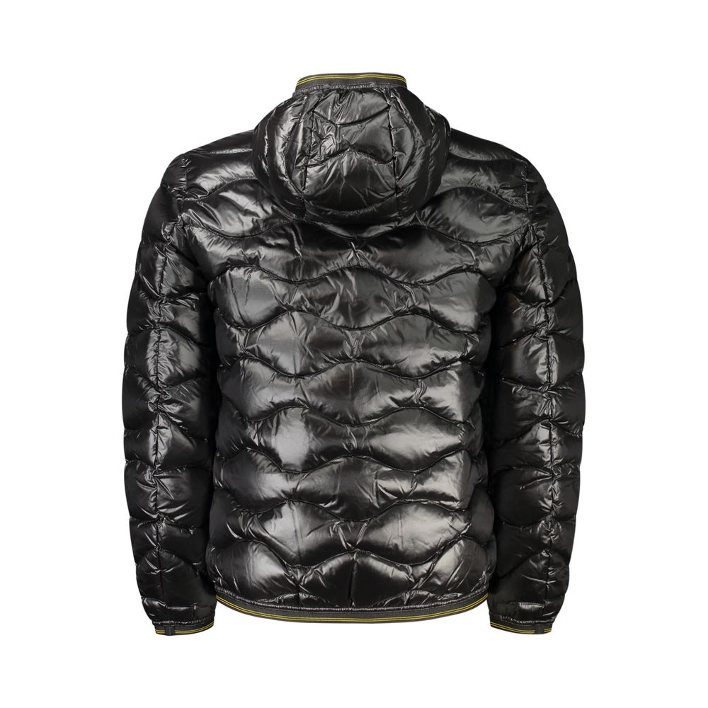 Blauer Black Polyamide Men's Jacket - Eljoys Fashion 