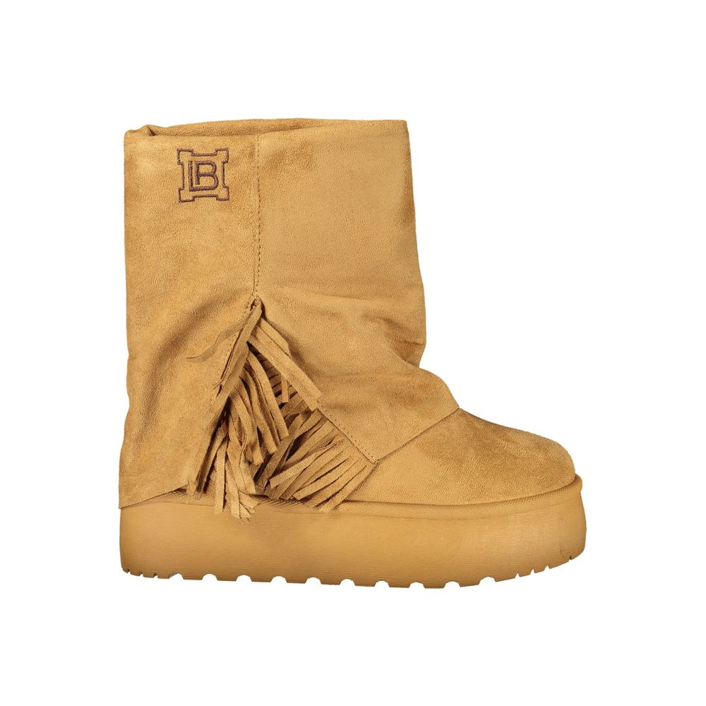 Laura Biagiotti Brown Polyurethane Women's Boot - Eljoys Fashion 