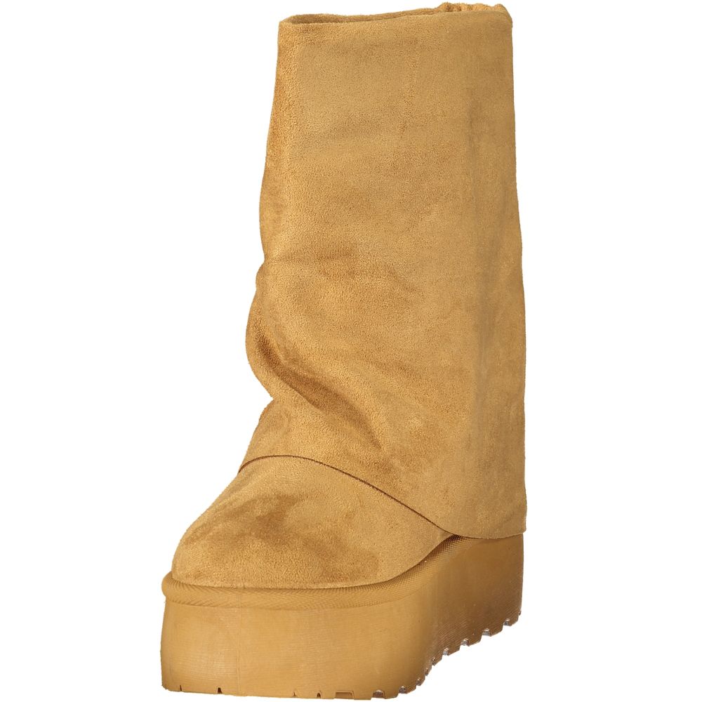 Laura Biagiotti Brown Polyurethane Women's Boot - Eljoys Fashion 