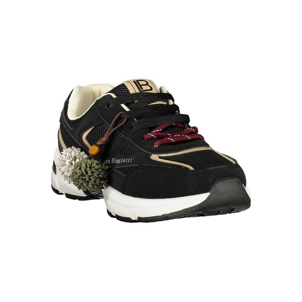 Laura Biagiotti Nero Polyurethane Women's Sneaker - Eljoys Fashion 