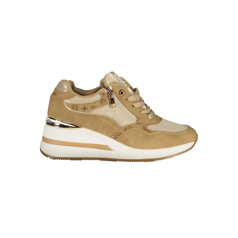 Laura Biagiotti Beige Polyurethane Women's Sneaker - Eljoys Fashion 