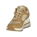Laura Biagiotti Beige Polyurethane Women's Sneaker - Eljoys Fashion 