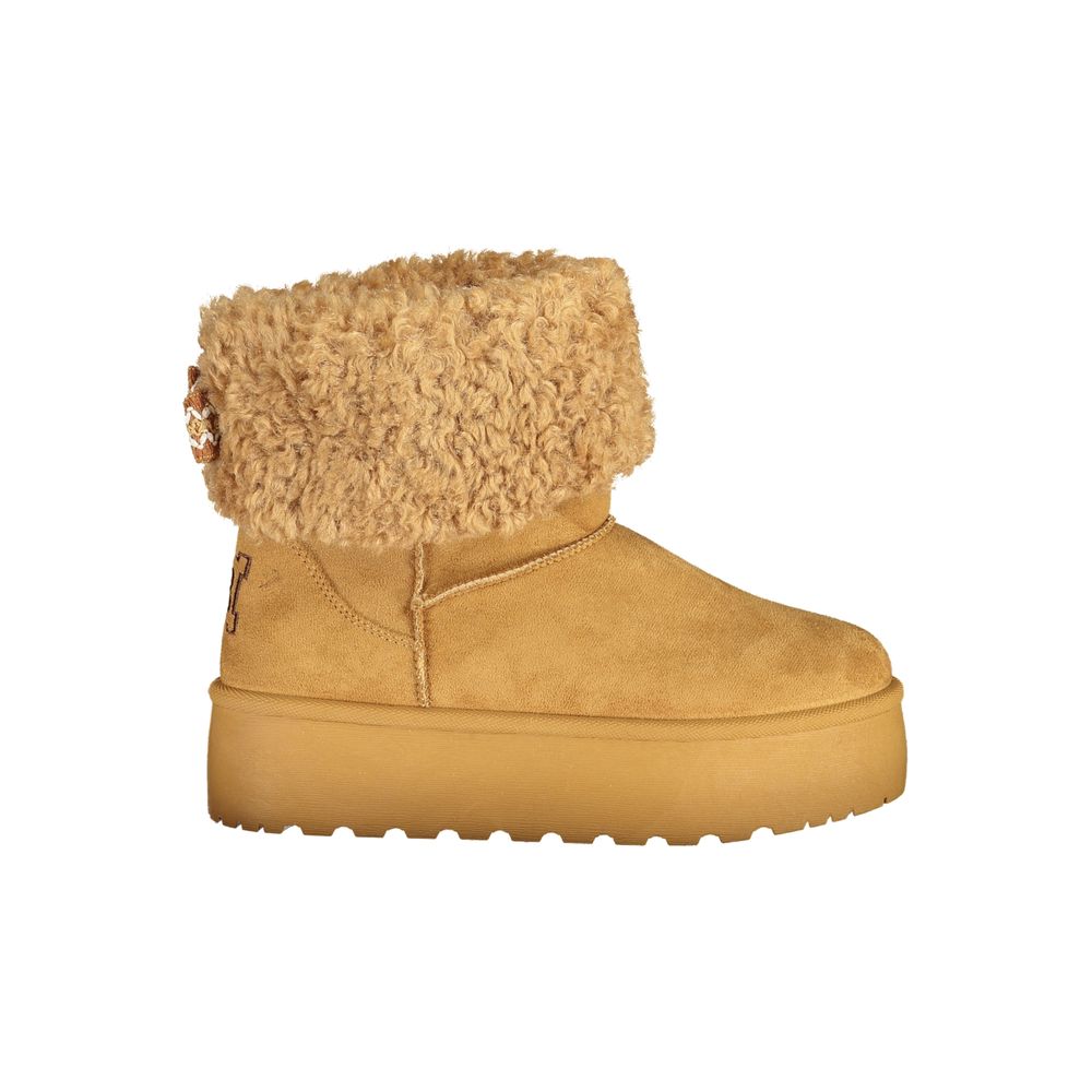 Laura Biagiotti Brown Polyurethane Women's Ankle Boot - Eljoys Fashion 