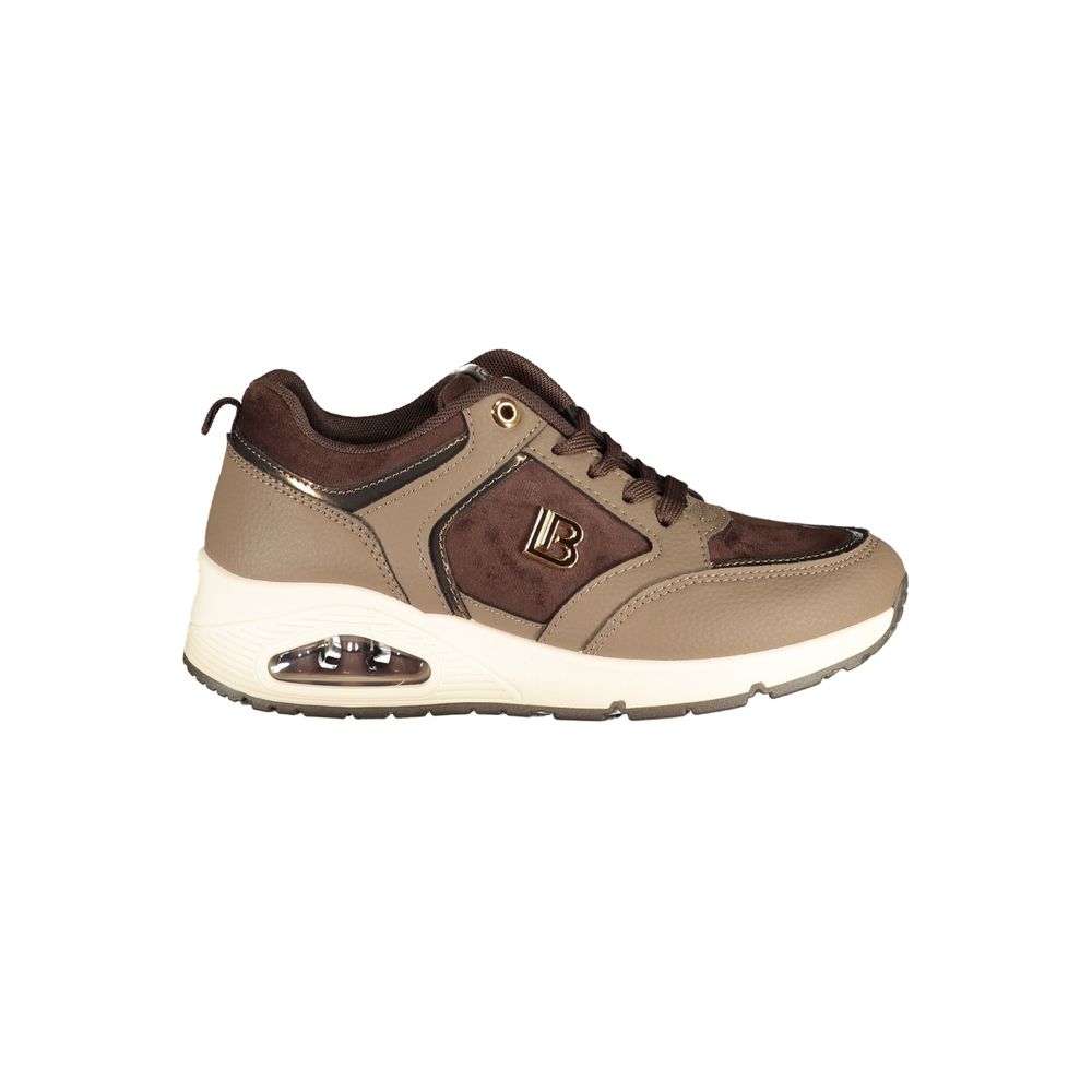 Laura Biagiotti Brown Polyurethane Women's Sneaker - Eljoys Fashion 