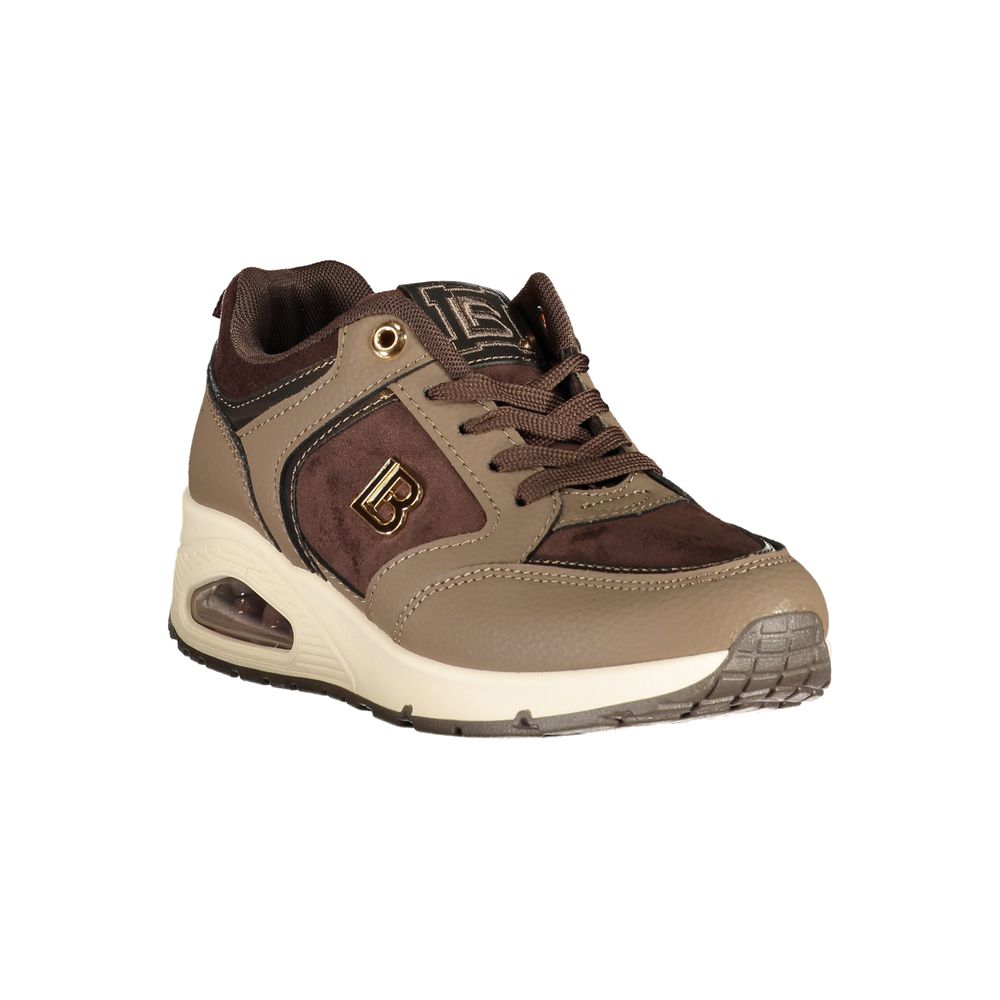 Laura Biagiotti Brown Polyurethane Women's Sneaker - Eljoys Fashion 
