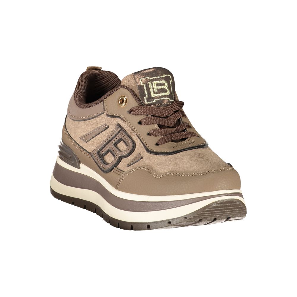 Laura Biagiotti Brown Polyurethane Women's Sneaker - Eljoys Fashion 