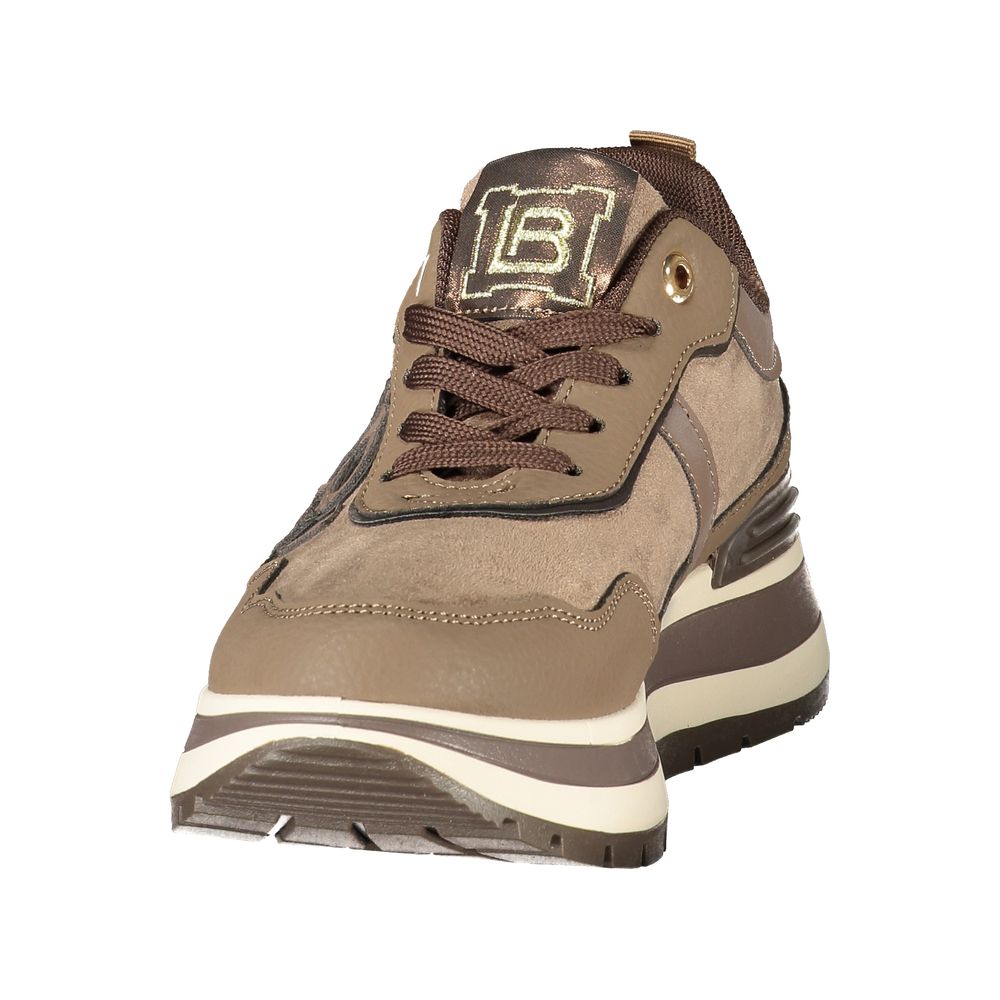 Laura Biagiotti Brown Polyurethane Women's Sneaker - Eljoys Fashion 