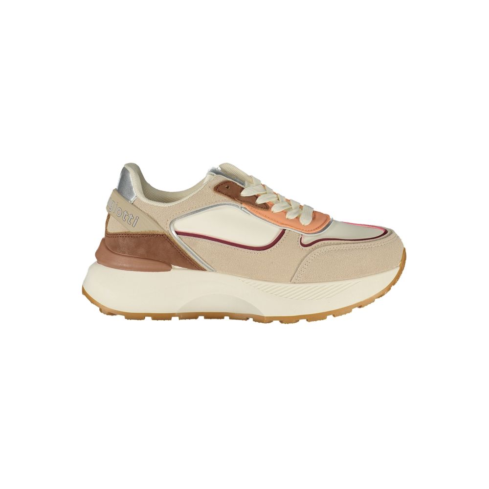 Laura Biagiotti Beige Polyurethane Women's Sneaker - Eljoys Fashion 