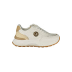 Laura Biagiotti White Polyurethane Women Sneaker - Eljoys Fashion 