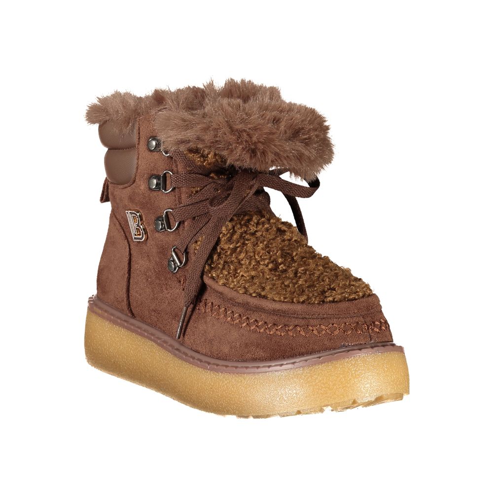 Laura Biagiotti Brown Polyurethane Womens Boot - Eljoys Fashion 