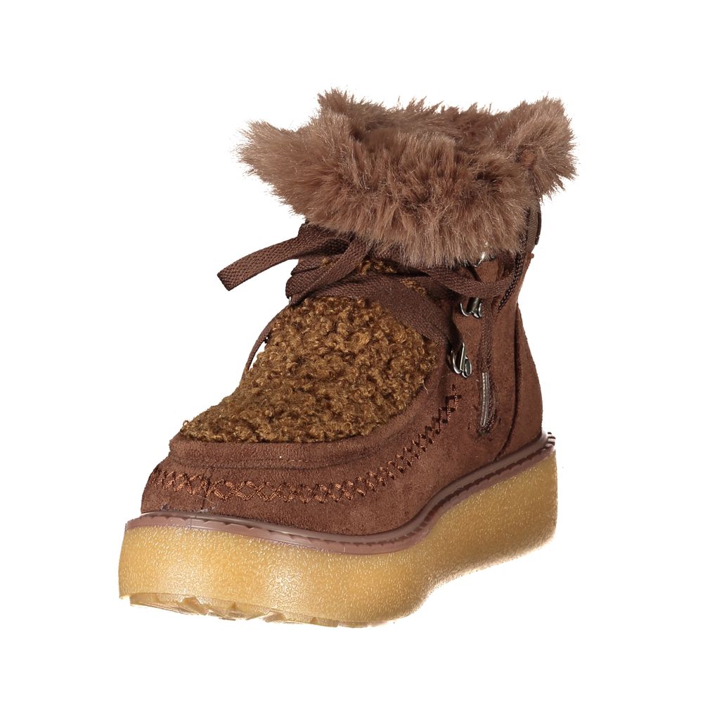 Laura Biagiotti Brown Polyurethane Womens Boot - Eljoys Fashion 