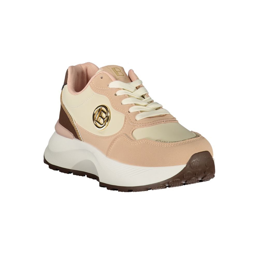 Laura Biagiotti Pink Polyester Women's Sneaker - Eljoys Fashion 