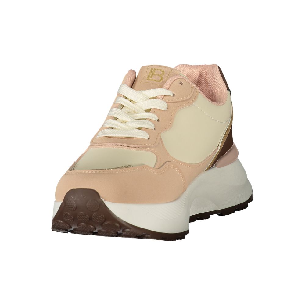 Laura Biagiotti Pink Polyester Women's Sneaker - Eljoys Fashion 
