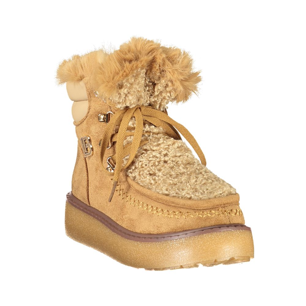 Laura Biagiotti Brown Polyurethane Women Boot - Eljoys Fashion 