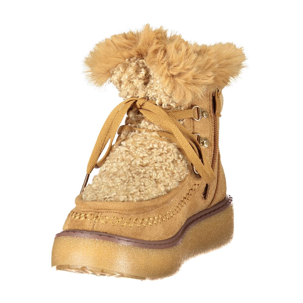 Laura Biagiotti Brown Polyurethane Women Boot - Eljoys Fashion 