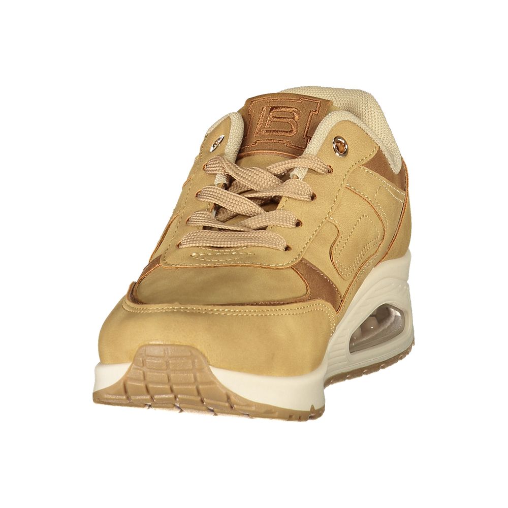 Laura Biagiotti Beige Polyurethane Women's Sneaker - Eljoys Fashion 