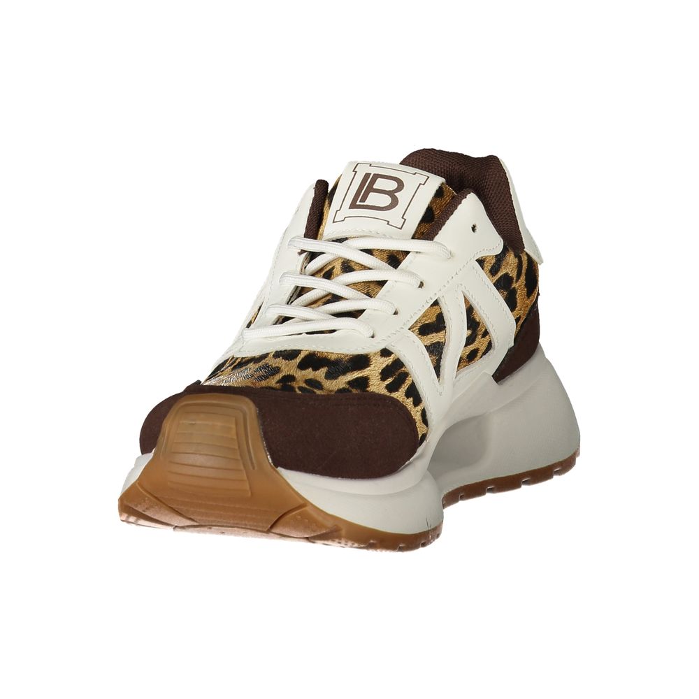 Laura Biagiotti Brown Polyurethane Women's Sneaker - Eljoys Fashion 