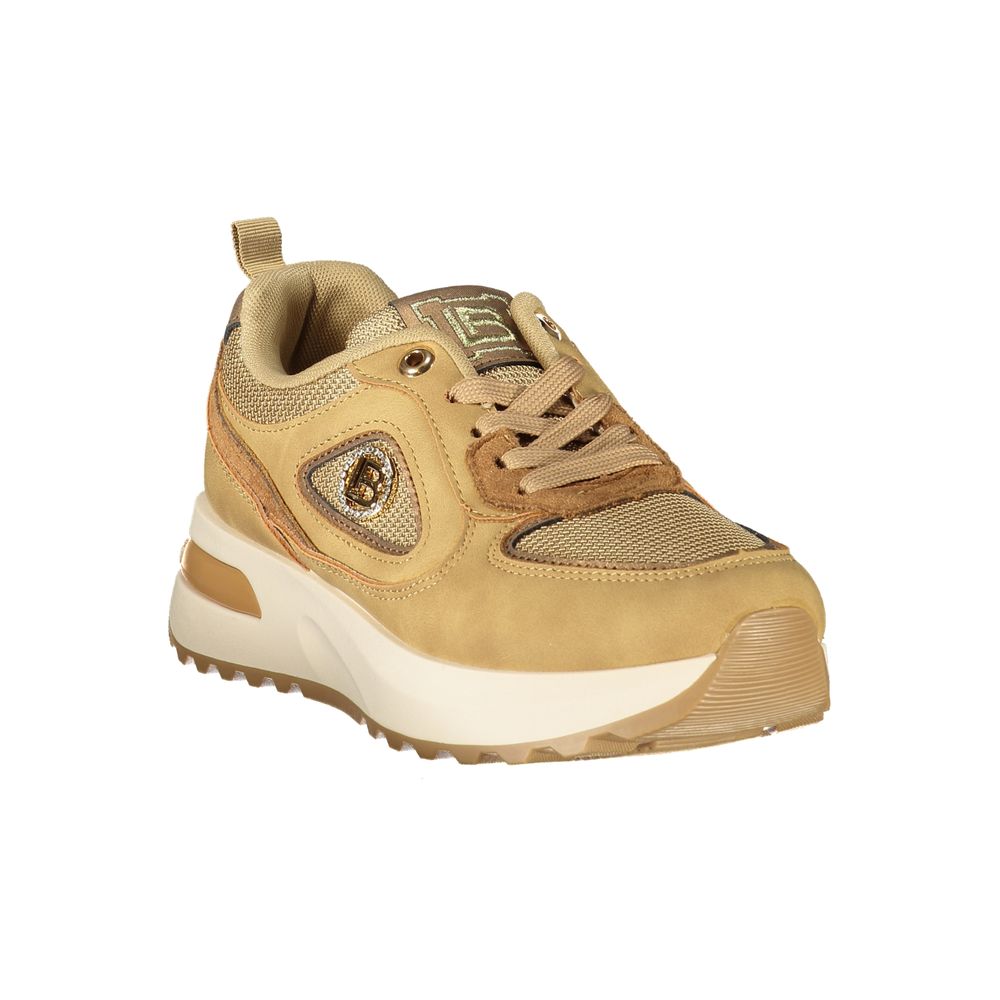 Laura Biagiotti Brown Polyurethane Women's Sneaker - Eljoys Fashion 