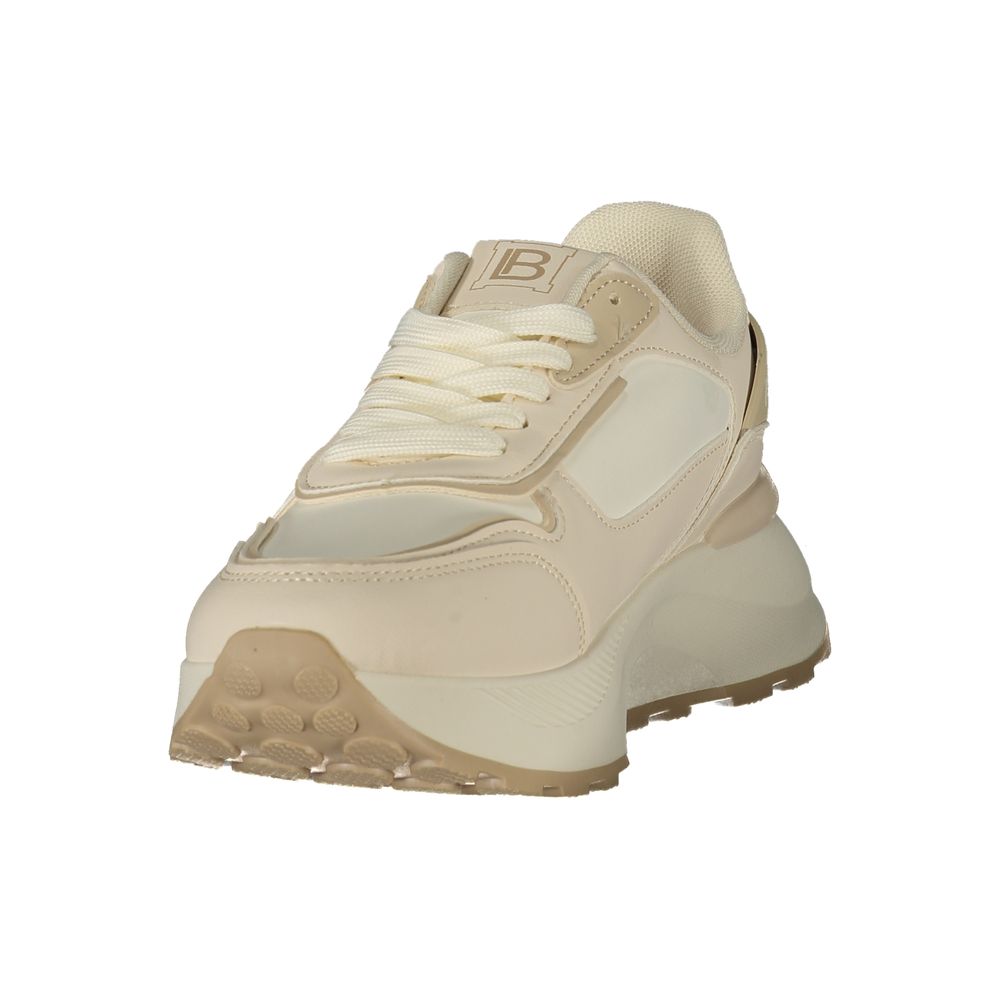 Laura Biagiotti Bianco Polyurethane Womens Sneaker - Eljoys Fashion 
