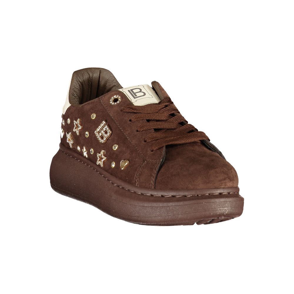 Laura Biagiotti Brown Polyurethane Women's Sneaker