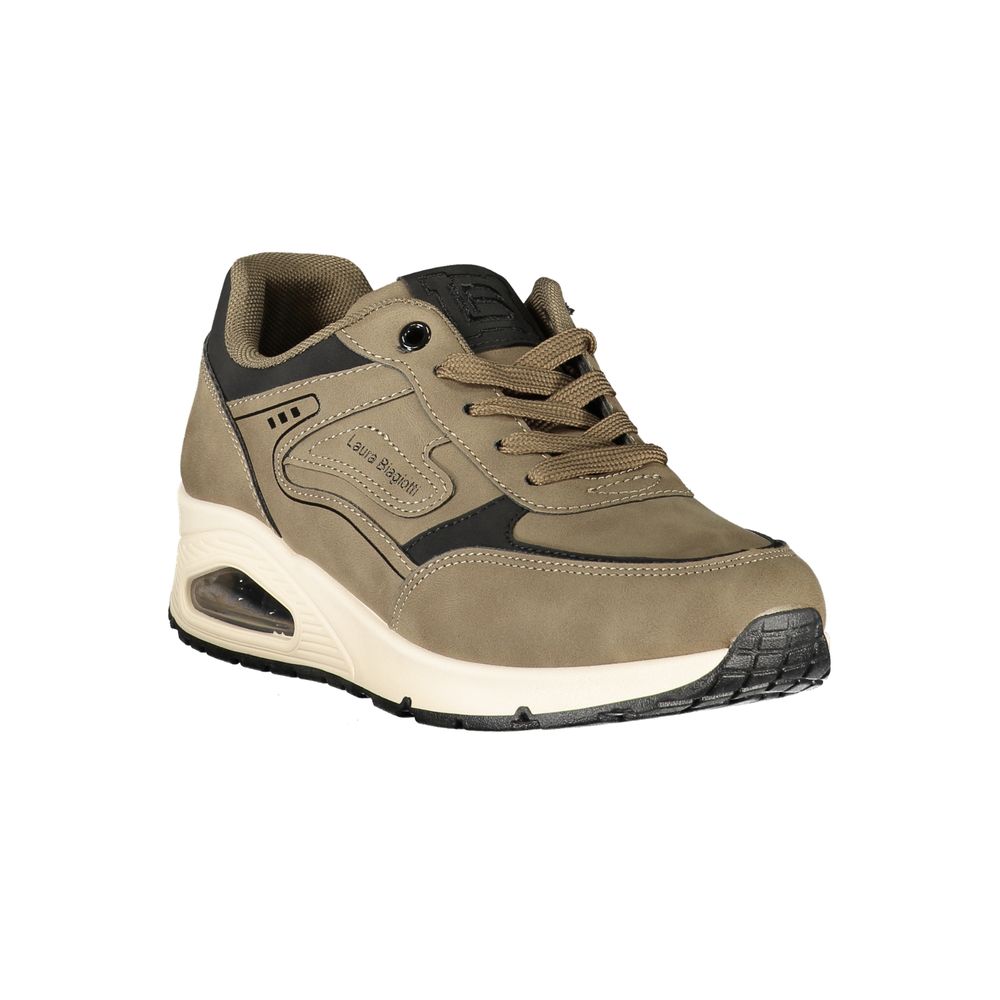 Laura Biagiotti Gray Polyurethane Women's Sneaker - Eljoys Fashion 