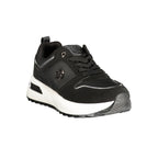 Laura Biagiotti Black Polyurethane Women's Sneaker - Eljoys Fashion 