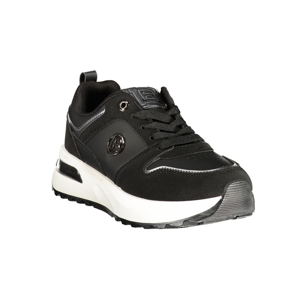 Laura Biagiotti Black Polyurethane Women's Sneaker - Eljoys Fashion 