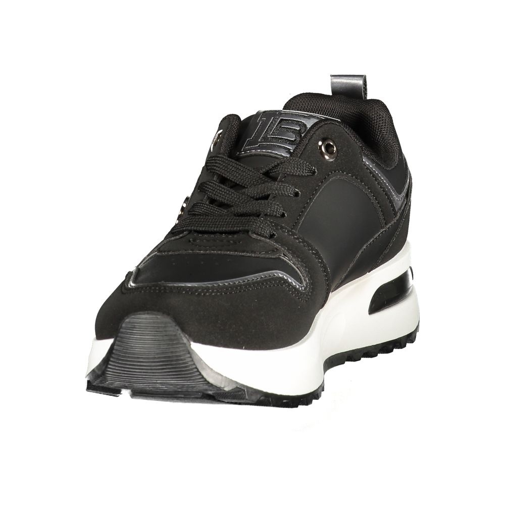Laura Biagiotti Black Polyurethane Women's Sneaker - Eljoys Fashion 