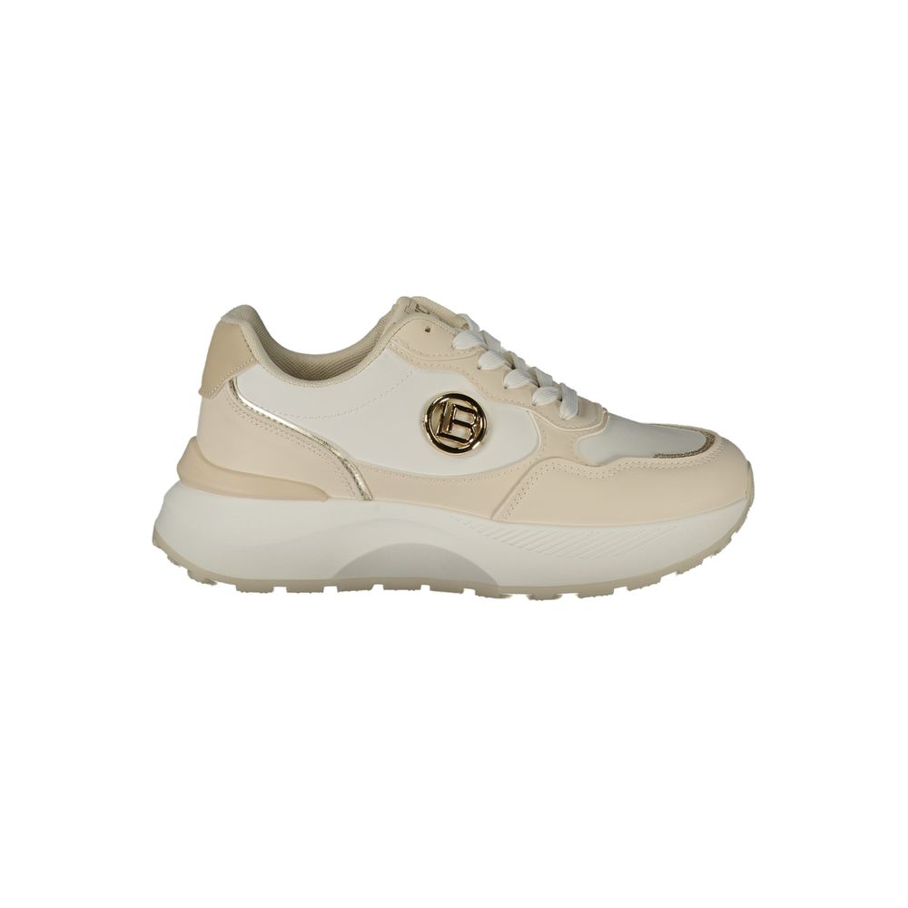Laura Biagiotti Beige Polyurethane Female Sneaker - Eljoys Fashion 