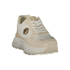 Laura Biagiotti Beige Polyurethane Female Sneaker - Eljoys Fashion 