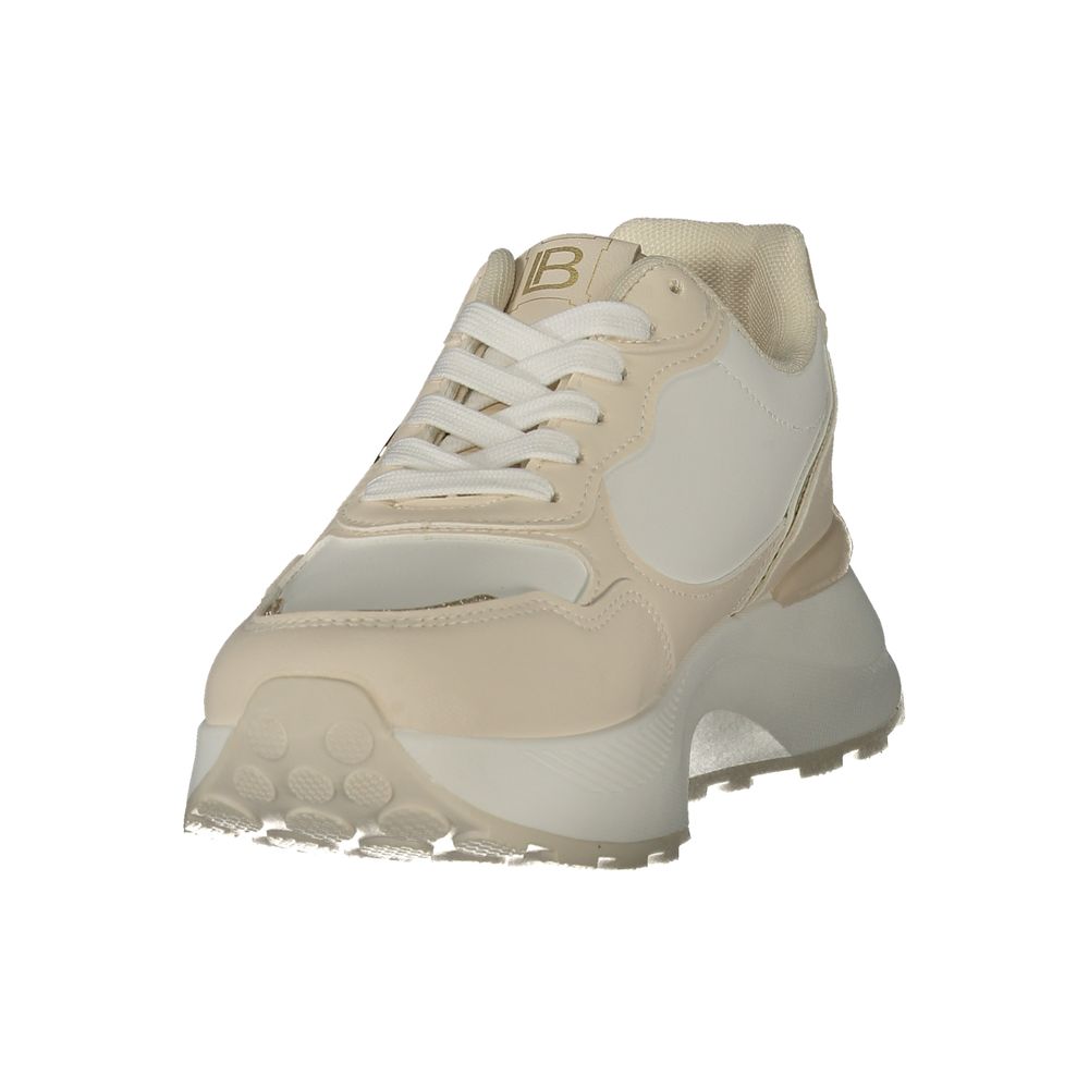 Laura Biagiotti Beige Polyurethane Female Sneaker - Eljoys Fashion 