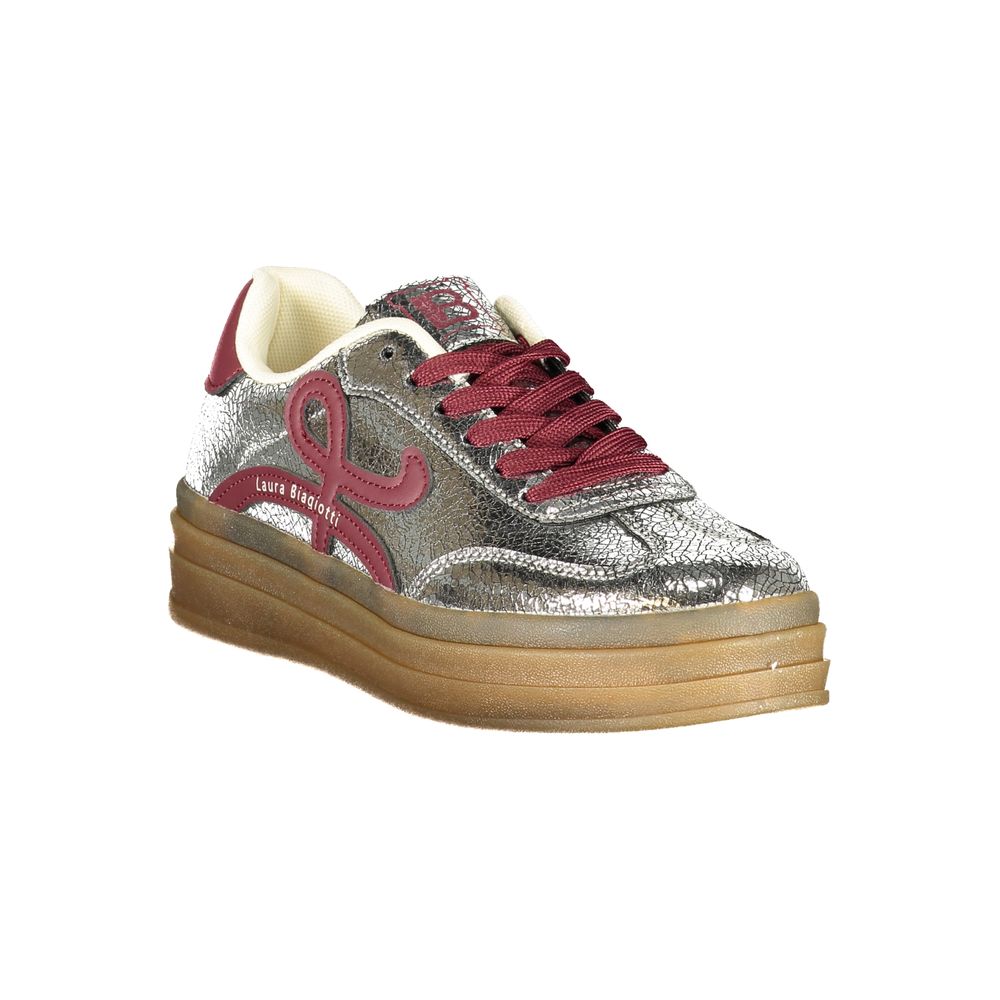 Laura Biagiotti Argento Poliuretano Donna Sneaker - Eljoys Fashion 