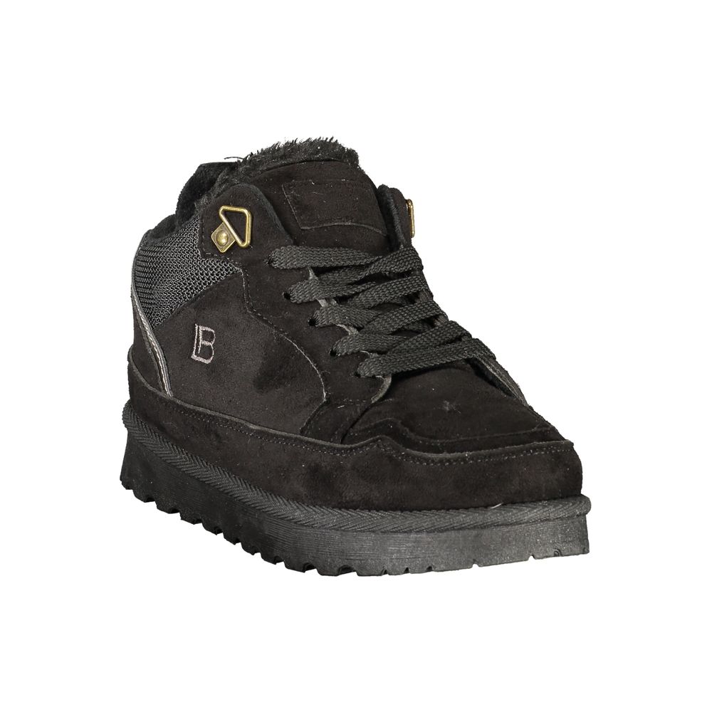 Laura Biagiotti Black Polyurethane Women's Sneaker - Eljoys Fashion 