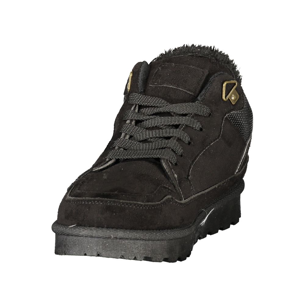 Laura Biagiotti Black Polyurethane Women's Sneaker - Eljoys Fashion 