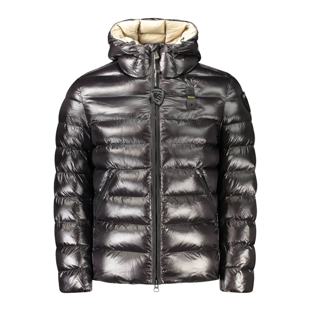 Blauer Nero Polyamide Men's Jacket - Eljoys Fashion 