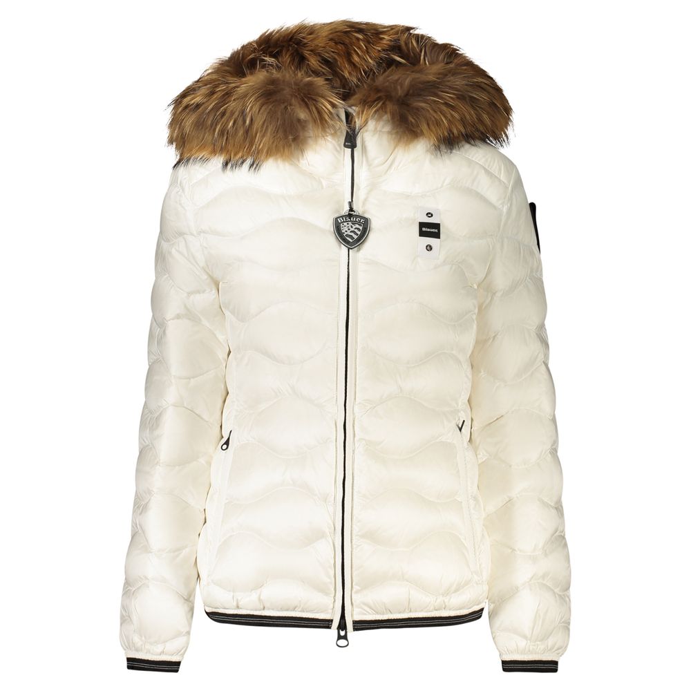 Blauer Bianco Poliammide Donna Jacket - Eljoys Fashion 