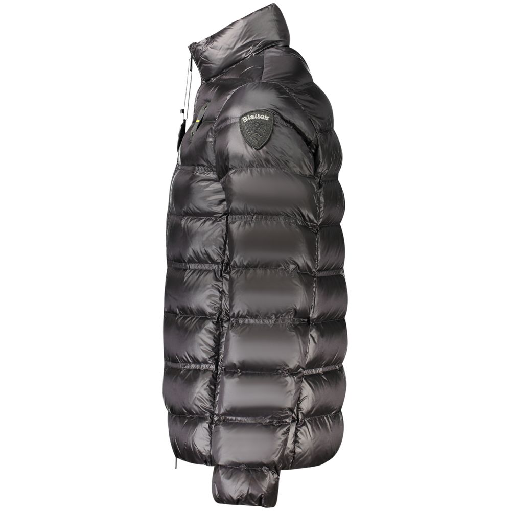 Blauer Black Polyamide Men's Jacket