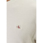 Calvin Klein Jeans Beige Cotton Long Sleeve T-Shirt - Eljoys Fashion 